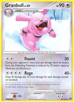 Granbull 39/106 - Great Encounters Reverse Holofoil