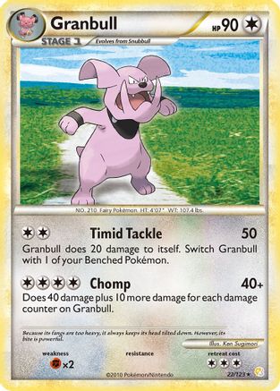 Granbull 22/123 - HeartGold & SoulSilver Reverse Holofoil