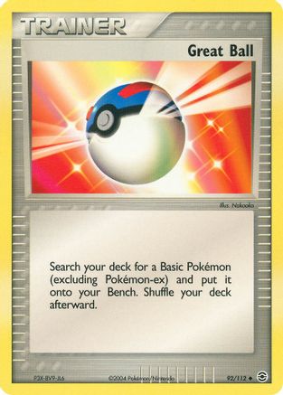 Great Ball 92/112 - FireRed & LeafGreen Reverse Holofoil