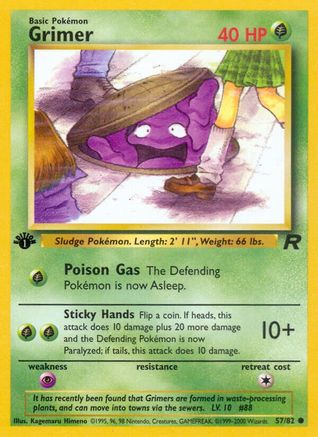 Grimer 57/82 - Team Rocket 1st Edition