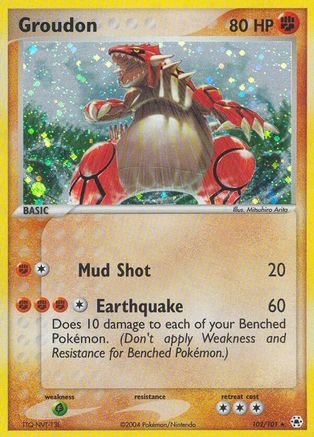 Groudon 102/101 - Hidden Legends Holofoil