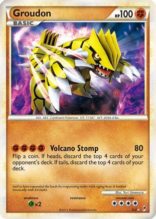 Groudon SL4/95 - Call of Legends Holofoil