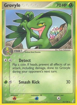 Grovyle 32/100 - Crystal Guardians Reverse Holofoil