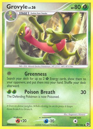 Grovyle 40/106 - Great Encounters Reverse Holofoil