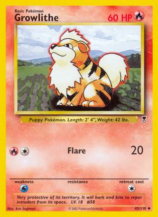 Growlithe 45/110 - Legendary Collection Reverse Holofoil