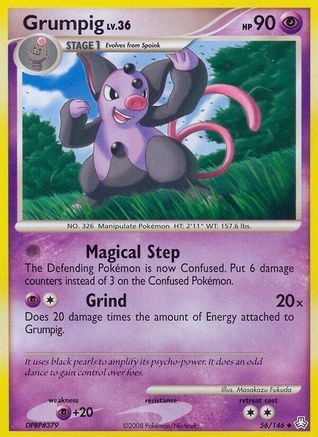 Grumpig 56/146 - Legends Awakened Reverse Holofoil