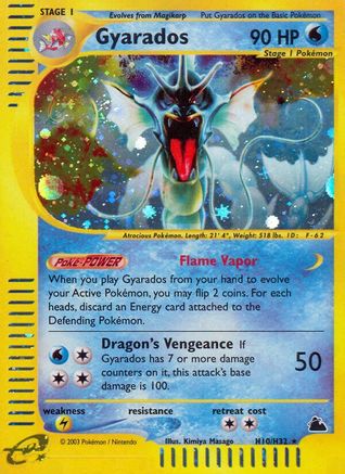 Gyarados H10/144 - Skyridge Holofoil