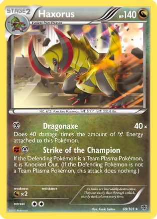 Haxorus 69/101 - Plasma Blast Reverse Holofoil