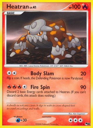 Heatran 1/17 - POP Series 8 Holofoil