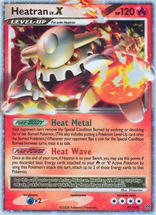 Heatran LV.X 97/100 - Stormfront Holofoil