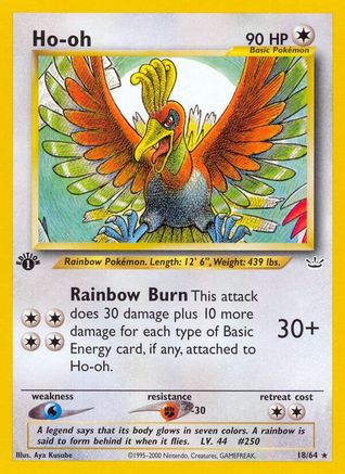 Ho-oh 18/64 - Neo Revelation 1st Edition