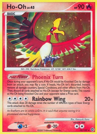 Ho-Oh 10/132 - Secret Wonders Holofoil