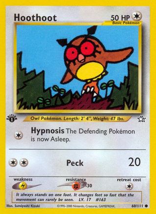 Hoothoot 60/111 - Neo Genesis 1st Edition