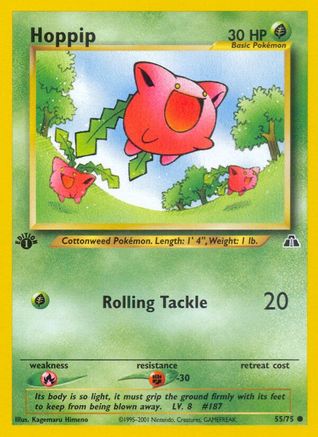 Hoppip 55/75 - Neo Discovery 1st Edition