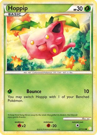 Hoppip 67/123 - HeartGold & SoulSilver Reverse Holofoil