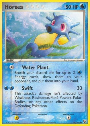 Horsea 58/109 - Team Rocket Returns Reverse Holofoil