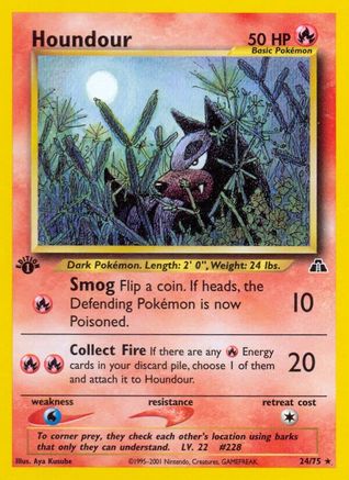 Houndour (24) 24/75 - Neo Discovery Unlimited