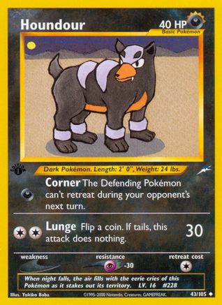 Houndour 43/105 - Neo Destiny 1st Edition