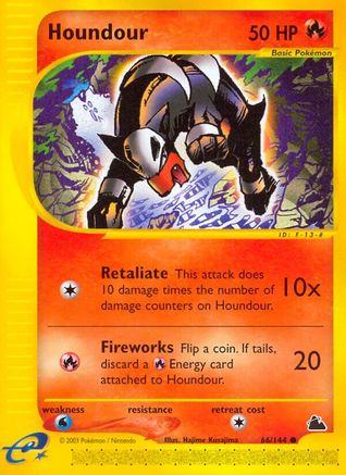 Houndour 66/144 - Skyridge Reverse Holofoil