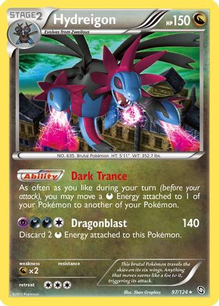 Hydreigon 97/124 - Dragons Exalted Reverse Holofoil