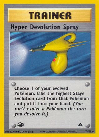 Hyper Devolution Spray 73/75 - Neo Discovery 1st Edition