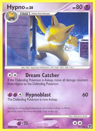 Hypno 19/106 - Great Encounters Reverse Holofoil