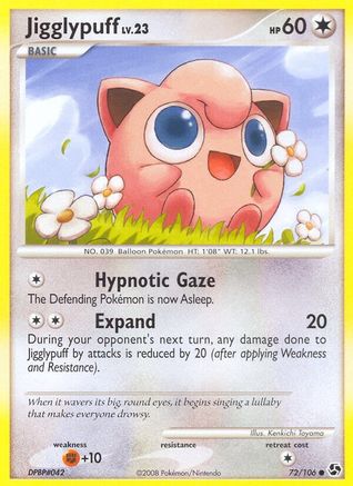 Jigglypuff 72/106 - Great Encounters Reverse Holofoil