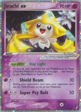 Jirachi ex 94/100 - Crystal Guardians Holofoil