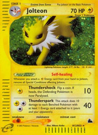 Jolteon H12/144 - Skyridge Holofoil