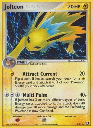 Jolteon 8/115 - Unseen Forces Reverse Holofoil