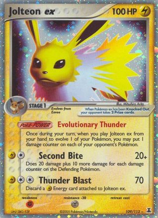 Jolteon ex 109/113 - Delta Species Holofoil