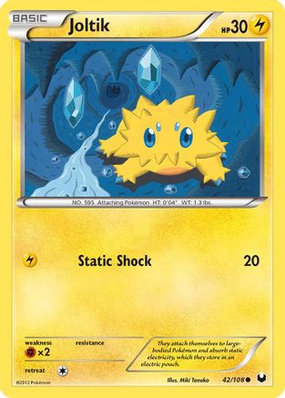 Joltik (42) 42/108 - Dark Explorers Reverse Holofoil