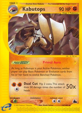 Kabutops 14/144 - Skyridge Reverse Holofoil