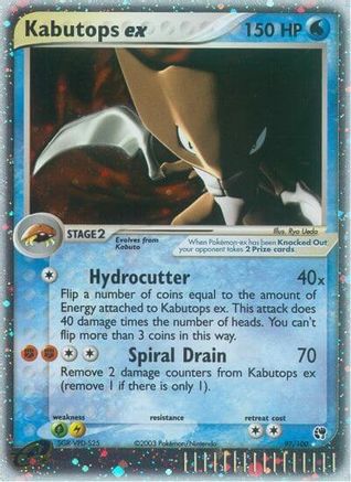 Kabutops ex 97/100 - Sandstorm Holofoil