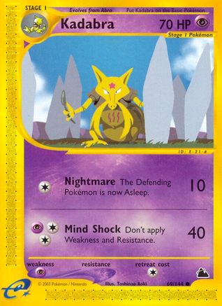 Kadabra 69/144 - Skyridge Reverse Holofoil