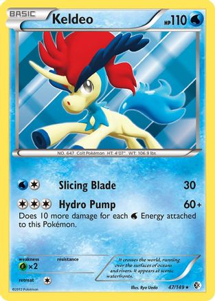 Keldeo 47/149 - Boundaries Crossed Reverse Holofoil