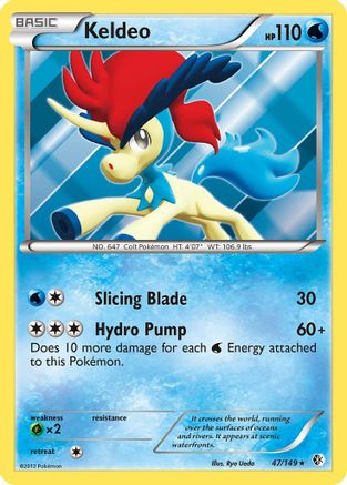 Keldeo (47) 47/149 - Boundaries Crossed Holofoil