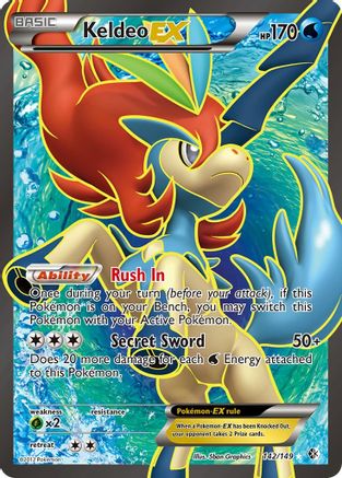 Keldeo-EX 142/149 - Boundaries Crossed Holofoil