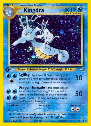 Kingdra 8/111 - Neo Genesis 1st Edition Holofoil