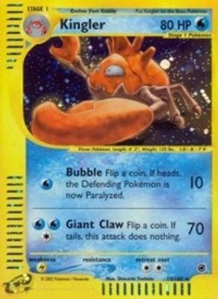 Kingler 15/165 - Expedition Base Set Holofoil