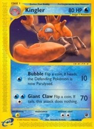 Kingler 50/165 - Expedition Base Set Reverse Holofoil