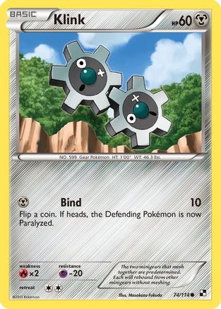 Klink 74/114 - Black & White Reverse Holofoil