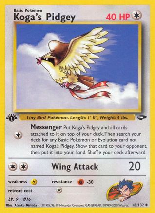 Koga's Pidgey 49/132 - Gym Challenge Unlimited