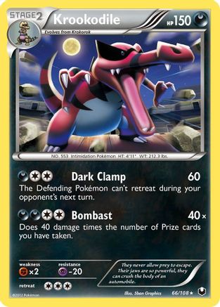 Krookodile 66/108 - Dark Explorers Holofoil