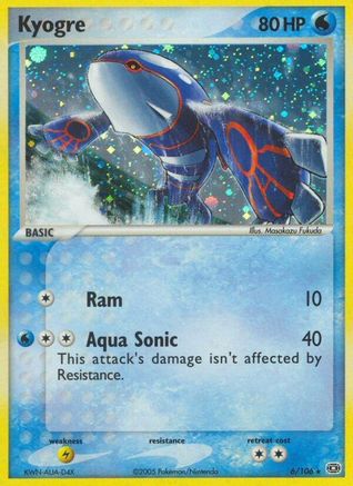 Kyogre 6/106 - Emerald Reverse Holofoil