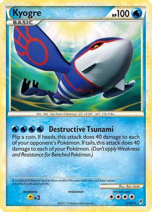 Kyogre 12/95 - Call of Legends Reverse Holofoil