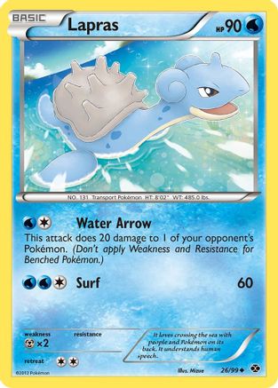 Lapras 26/99 - Next Destinies Reverse Holofoil