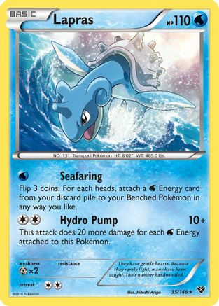 Lapras 35/146 - XY Reverse Holofoil