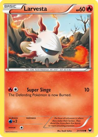 Larvesta (21) 21/108 - Dark Explorers
