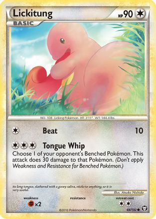 Lickitung 66/102 - Triumphant Reverse Holofoil